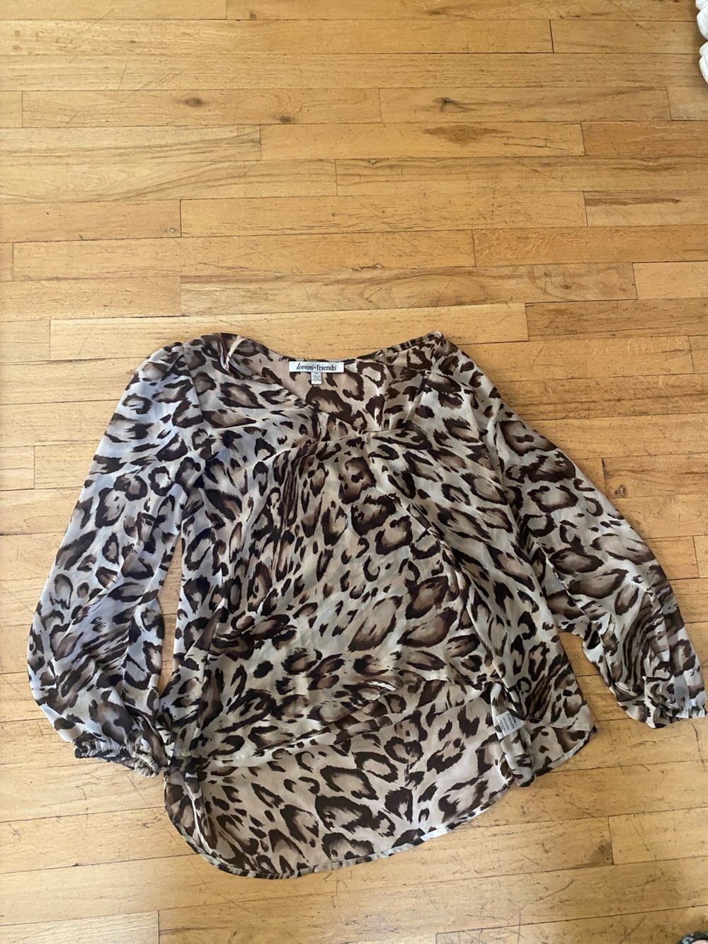 Lovers and friends great animal print top. Size medium